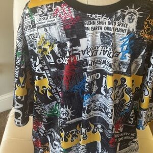 Fresh Multicolor Graphic Print Men's Tee